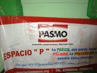 Pancarta PASMO en el evento